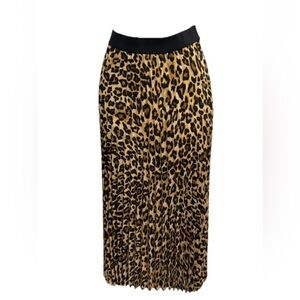 H&M Animal Print Midi Skirt size M NEW